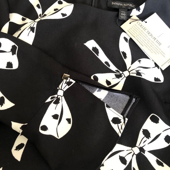 Banana Republic White and Black Petite Dress - Picture 6 of 7